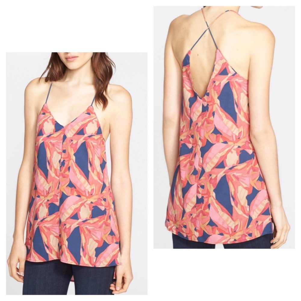 AYR The Cross silk Floral Print Camisole casual summer comfy vacation outdoor